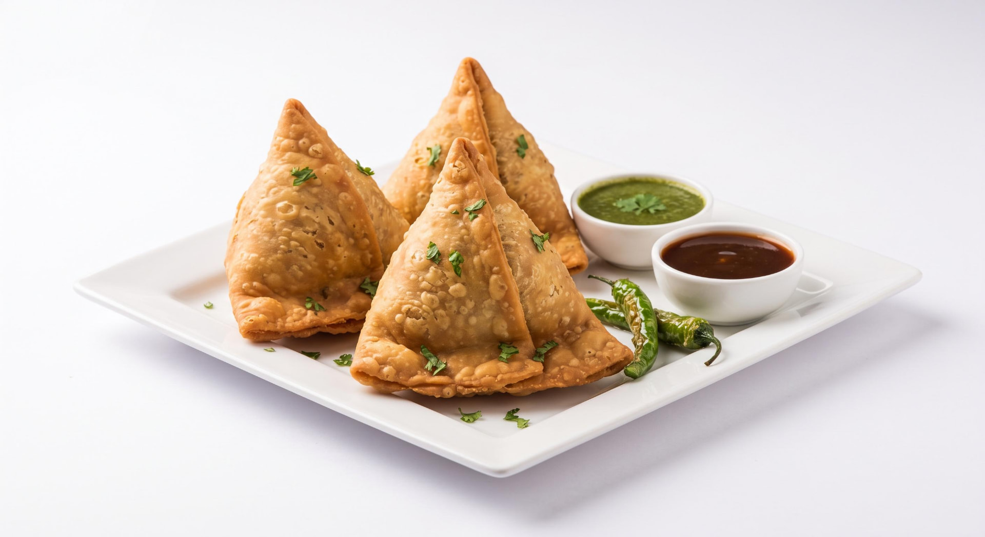Samosas — halal at Haji's Halal Food, Elizabeth NJ